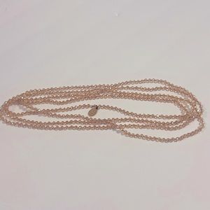 Victoria Lynn long champagne colored necklace